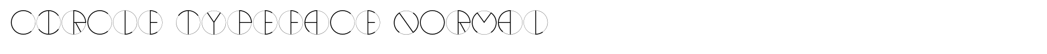 Circle typeface Normal image